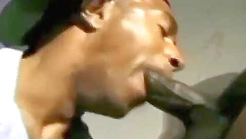 Blonde slut takes a huge cock up her ass