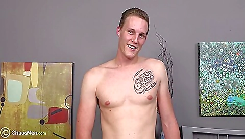 Hawt girl with a dildo fuck machine