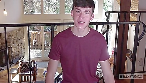 Two horny guys after a huge dildo fuck