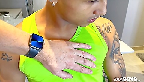 Karangelyla gets off in whippedass video